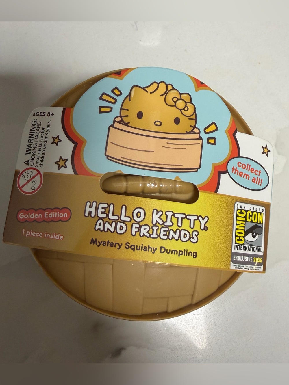 Hello Kitty and Friends Golden Glitter Squishy- San Diego Comicon (SDCC 2026)